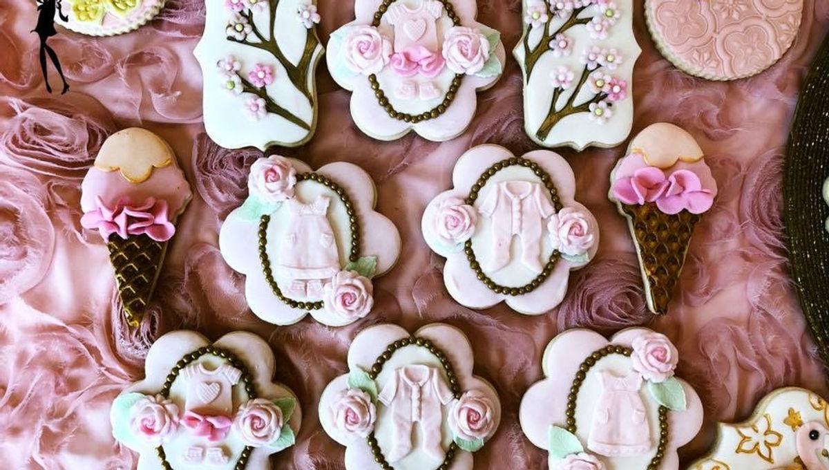 Kosher custom cake by Au Bon Cake — Baby Cookies